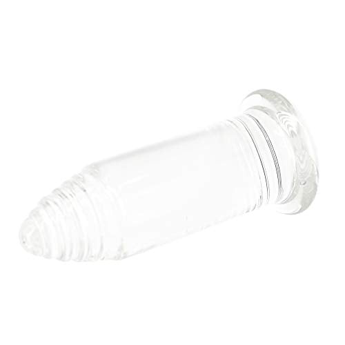 Heavy Anal Butt Plug, Eastern Delights Clear 5 Inches Anal Sex Wand Toy (Medium)