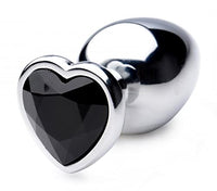 Lynx Black Heart Gem Anal Plug - Large