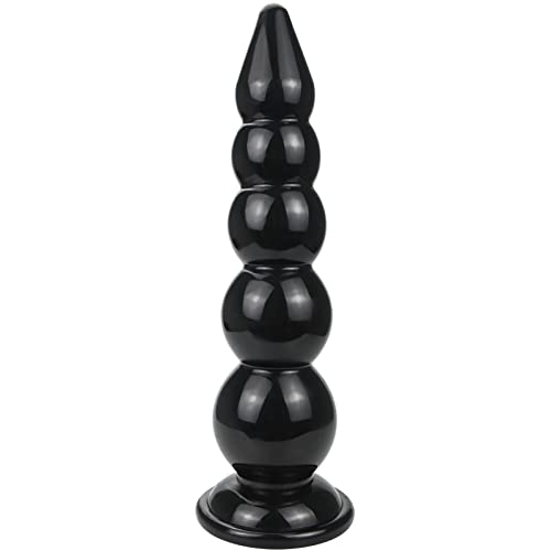 Super Long Thick Anal Beads Butt Plugs,Strong Suction Cup Butt Plug Sex Toys Prostate Massage Anal Trainer Dildo Anal Toy for Man Woman and Couples G-spot Stimulator Anal Training (5 Beads)