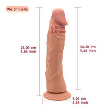 Load image into Gallery viewer, ShyPlay Realistic Dildo for Women Pleasure, 9.84 Inch Flesh Dildo with Strong Suction Cup for Hands-Free Fun, Strapless Strap-On Dildo Adult Sex Toy for G Spot Anal Play
