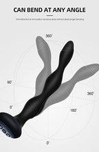 Load image into Gallery viewer, Vibrating, Heating and Thrusting Electric Shock Anal Beads, Body-Safe Silicone Anal Plug Sex Toys, Water Proof and USB Charging Prostate Massager, Black Butt Plug for Beginners and Advanced Users
