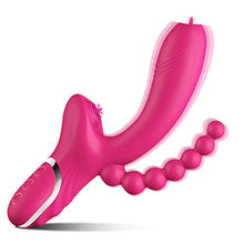 Load image into Gallery viewer, Clitoral Pulsating G Spot Rabbit Vibrator Lick Stimulator Anal Clit Massager with 10 Pulsation Patterns 10 Licking Vibrating Mod Pink 8.7x4.5x1.6in
