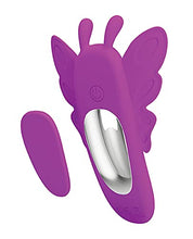 Load image into Gallery viewer, Pretty Love Romance Aileen Magnetic 12 Vibration Mode Silicone Butterfly Panty Vibe with Remote Control - Fuchsia
