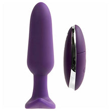 Load image into Gallery viewer, VeDO Bump Plus Rechargeable Vibrating Waterproof Anal Vibe with Remote Control - Deep Purple
