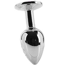 Load image into Gallery viewer, Adam &amp; Eve Pink Gem Anal Plug Small Silver
