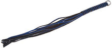 Load image into Gallery viewer, Ka-pow Color Whip Thong Leather 16 Inch Blue and Black
