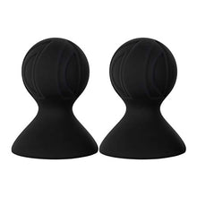 Load image into Gallery viewer, Yeahdor Female Women&#39;s Silicone Nipple Sucker Breast Pump Couple Funny Nipples Massage Enlarger Enlargement Black One Size
