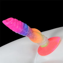 Load image into Gallery viewer, 8 Inch Luminous Dog Dildo Silicone Simulation Animal Dog Penis with Suction Cups Adult Sex Toys Full Body can be Luminous Male and Female Fun Anal Plug
