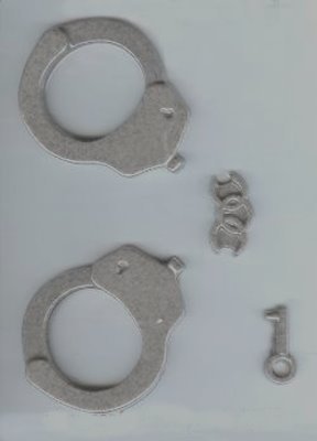 3-D Handcuffs Candy Mold by Unknown