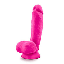 Load image into Gallery viewer, Blush Au Naturel Pound - Realistic 8.5 Inch Long Sensa Feel Dual Density Dildo - 2&quot; Thick - Flexishaft Bendable Body - Strap On Compatible Suction Cup Hands Free Play Sex Toy for Men Women - Neon Pink
