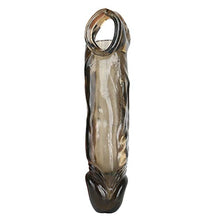 Load image into Gallery viewer, Thick Clear Penis Sleeve  2 Extra Inches Penis Extender with Ball Loop - Girth Sleeve for Sex ,92340
