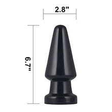 Load image into Gallery viewer, Remeonight 6.7&quot; Large Black Butt Plug Big Anal Plug Prostate Massage Butt Trainer Expander Toy
