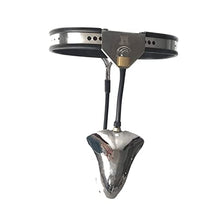 Load image into Gallery viewer, LESOYA Male Stainless Steel Invisible Chastity Belt with Chastity Cage Penis Restraint Device T-Back Bondage Briefs
