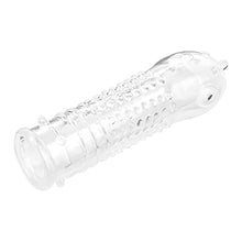 Load image into Gallery viewer, EIS Nubbed Penis Sleeve - Textured Cock Sleeve, Penis Sheath for Intense Stimulation - Flexible, Partner Pleasure, 15cm (Transparent)
