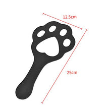 Load image into Gallery viewer, FENICAL Leather Paddles for Spanking with Cat Claw Flirting Spanking Paddle Restraint Toy for Couples Adults (Black)
