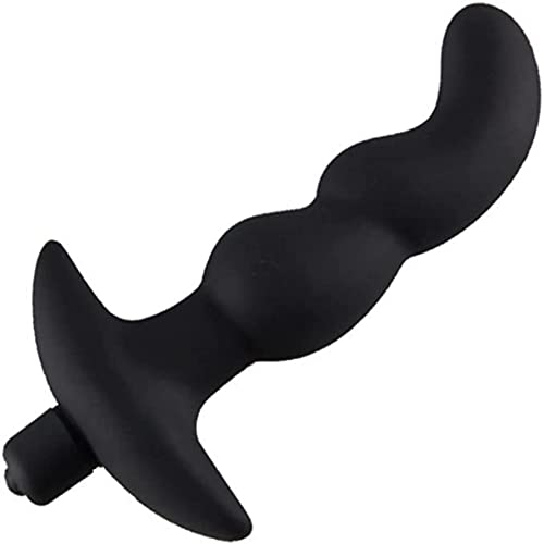 Vibrating Butt Plug Vibrating Anal Beads Butt Plug - erun Flexible Silicone 10 Vibration Modes Graduated Design Anal Sex Toy Dildo Soft Anal Vibrator Waterproof for Men Women