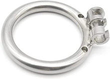 Load image into Gallery viewer, ifowip Stainless Steel Chastity Lock Chastity Device Penis Cage Adjustable Chastity Cage Penis Lock A282 (50mm/1.97 Inch)
