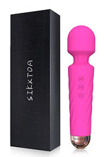 Load image into Gallery viewer, SIKXTOA Mini Vibrator, 8 Speeds 20 Patterns, G Spot Cordless Wand Massager, Clitoral Stimulator, Dildo, Sex Toys, Rechargeable Handheld Powerful Silent Waterproof Female Adult Toys (Wave Rose)
