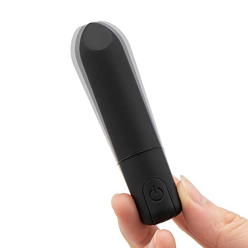 GROLEBO Mini Vibrator with Tip for Precision Stimulation, Discreet Rechargeable Lipstick Vibe Waterproof with 10 Vibration Modes Pocket Massage Stick