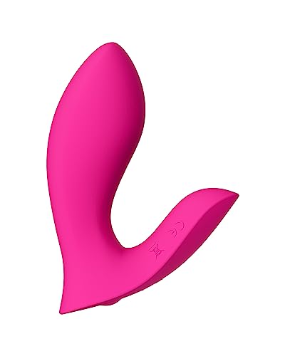 LOVENSE Flexer Wearable Panty Vibrator, App Remote Control Butterfly Vibrator for Women Pleasure, Rechargeable Clitoral G Spot Stimulator, Bluetooth Adult Sex Toys for Couples Play