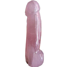 Load image into Gallery viewer, Natural Quartz Massage Wand.Rose Quartz Massage Wand. Light Pink Massage Wand Green Fluorite Massage Wand (Rose Crystal)
