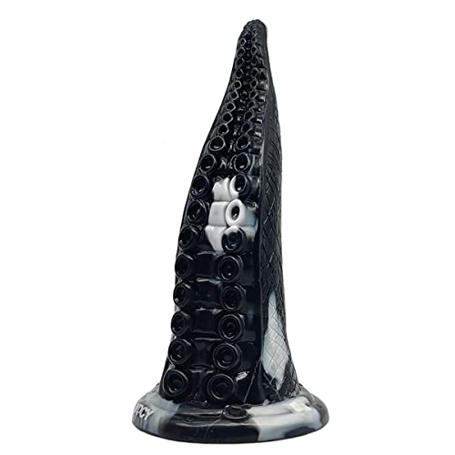 Realistic Tentacle Dildo, 9Inch Silicone Big Octopus Thick Dildos with Suction Cup Adult Sex Toy - Black