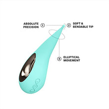 Load image into Gallery viewer, LELO DOT Clitoral Pinpoint Vibrator for Women, Sex Toy with Elliptical Motion and 8 Pleasure Settings, Clitoris Stimulator Adult Toy, Aqua
