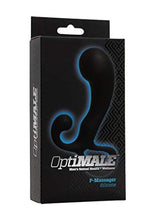 Load image into Gallery viewer, Doc Johnson OptiMALE - P-Massager - Silicone - Prostate and Perenium Stimulator - Black
