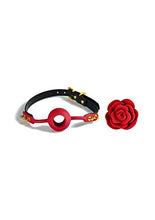 Load image into Gallery viewer, ZALO &amp; UPKO Doll Designer Collection Rose Ball Gag | Mouth Ball Gag | Black Strap
