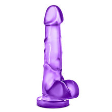 Load image into Gallery viewer, Blush B Yours Sweet n Hard 4 - Soft Realistic Lifelike 7 3/4 Inch Dildo - 1.5&quot; Wide - Sturdy Strap On Harness Compatible Suction Cup for Hands Free Play - Sex Toy for Women Couples - Clear Purple
