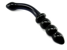 Load image into Gallery viewer, Heart 2 Heart Dildo Borosilicate Glass G-Spot, Black
