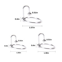 Load image into Gallery viewer, Stainless Steel Penis Cock Rings with Urethral Sounds Ball Male Erotic Penis Ring Adult Supplies (1.57 Inches)
