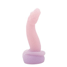 Load image into Gallery viewer, Nathara Snake Suction Cup Fantasy Dildo - Light Jellyfish Color Scheme - Handmade in The USA - Adult Toys, Sex Toys (Mini)
