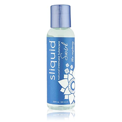 Sliquid Swirl Blue Raspberry 2.0oz with Free Bottle of Adult Toy Cleaner