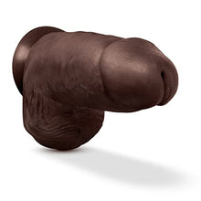 Load image into Gallery viewer, Blush Au Naturel Chub - Realistic 10 Inch Sensa Feel Dual Density Dildo - 3&quot; Thick FlexiShaft - Strap On Compatible Suction Cup for Hands Free Play - Anal, Vaginal Sex Toy for Men Women - Chocolate
