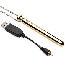 Load image into Gallery viewer, Sam&#39;s Secret Euphoria Charmed! 7X Vibrating Necklace - Gold/Pleasure Sex Toy

