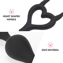 Load image into Gallery viewer, MILISTEN Silicone Anal Plug 5 Beads Butt Plug Anal Balls Chain Adults Toy for Women Men Black
