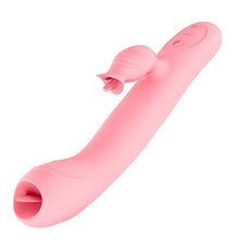 Load image into Gallery viewer, Thrusting Vibrator G Spot Sucking Telescopic Toy Rose for Women Sucker Clitoral Wand Adult Sex Rabbit stimulating Clitoralis Tongue Vibrating Toys Lifelike Dildo Dildos Butterfly
