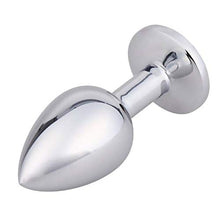 Load image into Gallery viewer, CCHW Pink Anal Plug Stainless Steel Jeweled Butt Plug Adult Sex Products Personal Massager (Medium) 1.0 Count
