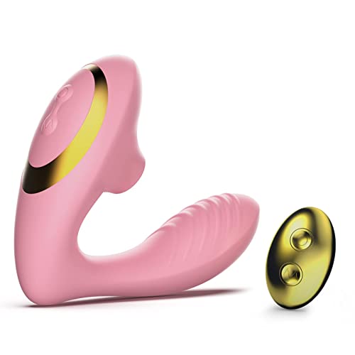 Tracy's Dog Vibrator, Sucking Stimulator for Clitoral G Spot Stimulation, Adult Sex Toys with Remote Control for Women and Couple with 10 Suction and Vibrating Patterns (OG Pro 2)