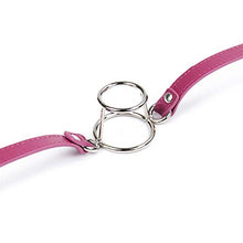 Load image into Gallery viewer, ran Metal Round Double Layer Mouth Ring Pin Buckle and Lock Open Mouth Toy (Pink)
