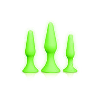 Shots Ouch Butt Plug Set - Glow in The Dark