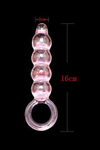 Load image into Gallery viewer, Loveria Pink Unique Design Sex Toy Anal Plug/Adult Toys/Glass Dildo
