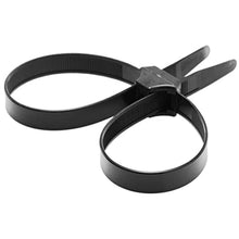 Load image into Gallery viewer, MASTER SERIES Misbehaved Black Zip Tie Cuffs for BDSM Roleplaying Men, Women, &amp; Couples. Professional Style Adjustable Plastic Cuffs for Bondage. 5 Pack, Black, Plastic.
