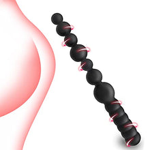 Load image into Gallery viewer, NOPNOG 13.26 inch Long Anal Bead, Black Anal Dildo, Bendable, Silicone, Sex Toys for Men Women
