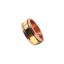 Load image into Gallery viewer, SHINDE EXPORTS Unisex-Adult Copper Magnetic Ring Pure Adjustable 8 Mm Design 1
