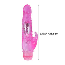 Load image into Gallery viewer, HEALLILY 1pc Rabbit Vibrator Flexible Simulation Electric Clitoris Massager G-spot Massager Dildo for Couple
