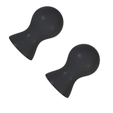 Load image into Gallery viewer, 1 Pair Black Mini Sucker Silicone Vacuum Vibrating Breast Suction Cup Body Massager Flirting Toy for Women- Size S Decor for Banquet Celebration Favors
