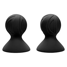 Load image into Gallery viewer, California Exotics Novelties Nipple Play Silicone Pro Nipple Suckers - Black
