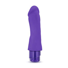 Load image into Gallery viewer, Blush Marco - 7.75&quot; Pure Platinum Cured Purio Liquid Silicone Vibrator Dildo - Satin Smooth Ultrasilk - 2&quot; Thick - IPX7 Waterproof - Tunable Rumbly Vibrations - 5 Yr Warranty - for Women - Purple
